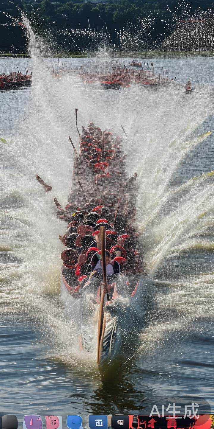 此外，江南地区的龙舟赛也是现场直播中的一大亮点。一
